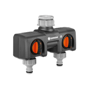 GARDENA Twin-Tap Connector 26.5 mm (¾") / 33.3 mm
