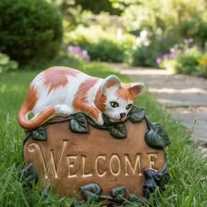 Cat Welcome Plaque
