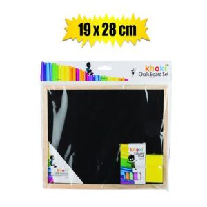 Board Black & Chalk & Sponge 28x19cm