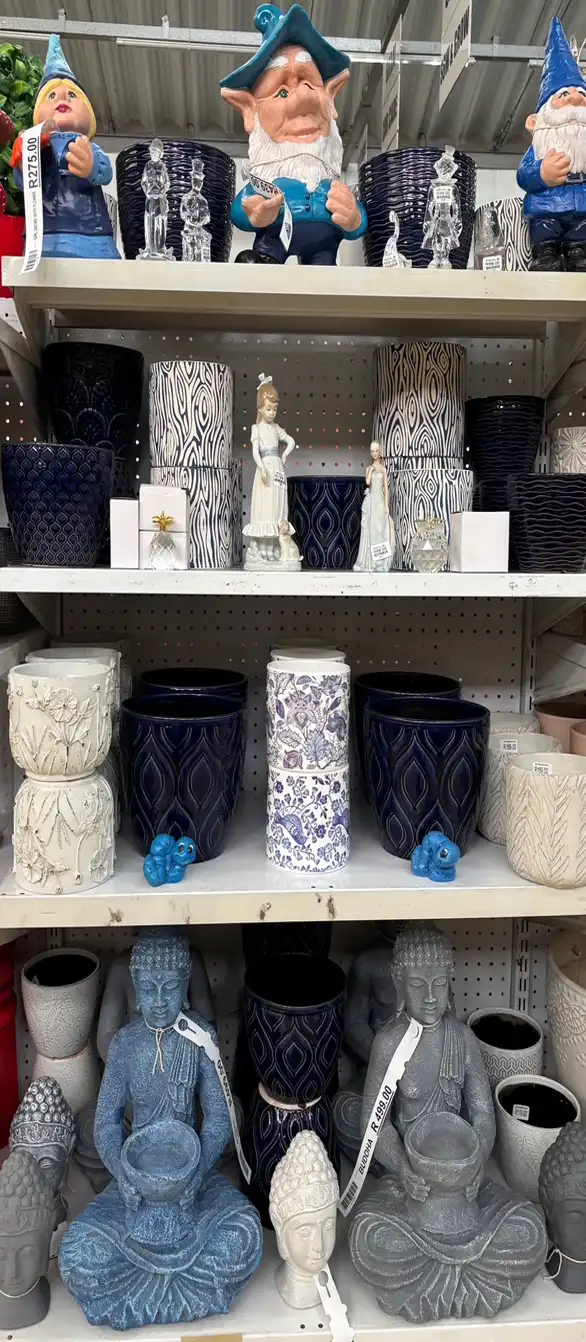 Products on display at indigo nursery