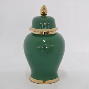 Evergreen Ginger Jar with Lid