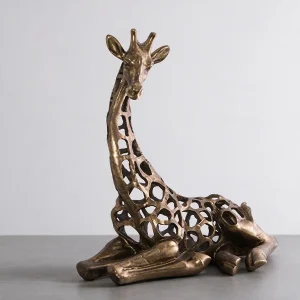 Giraffe Sitting Sculpture